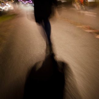 At Night: Street Walker - Art Poster by Peter Lindberg Photography